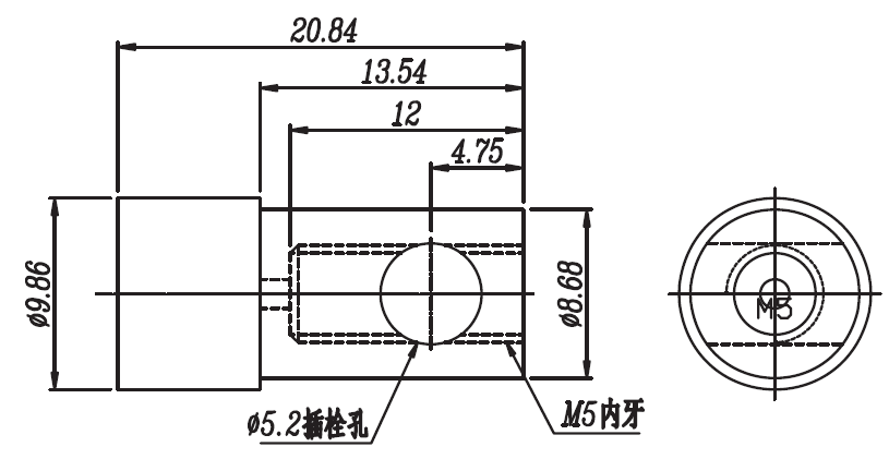 MPS-L拉繩位移傳感器磁吸式安裝尺寸圖: MPS-L拉繩位移傳感器磁吸式安裝尺寸圖: